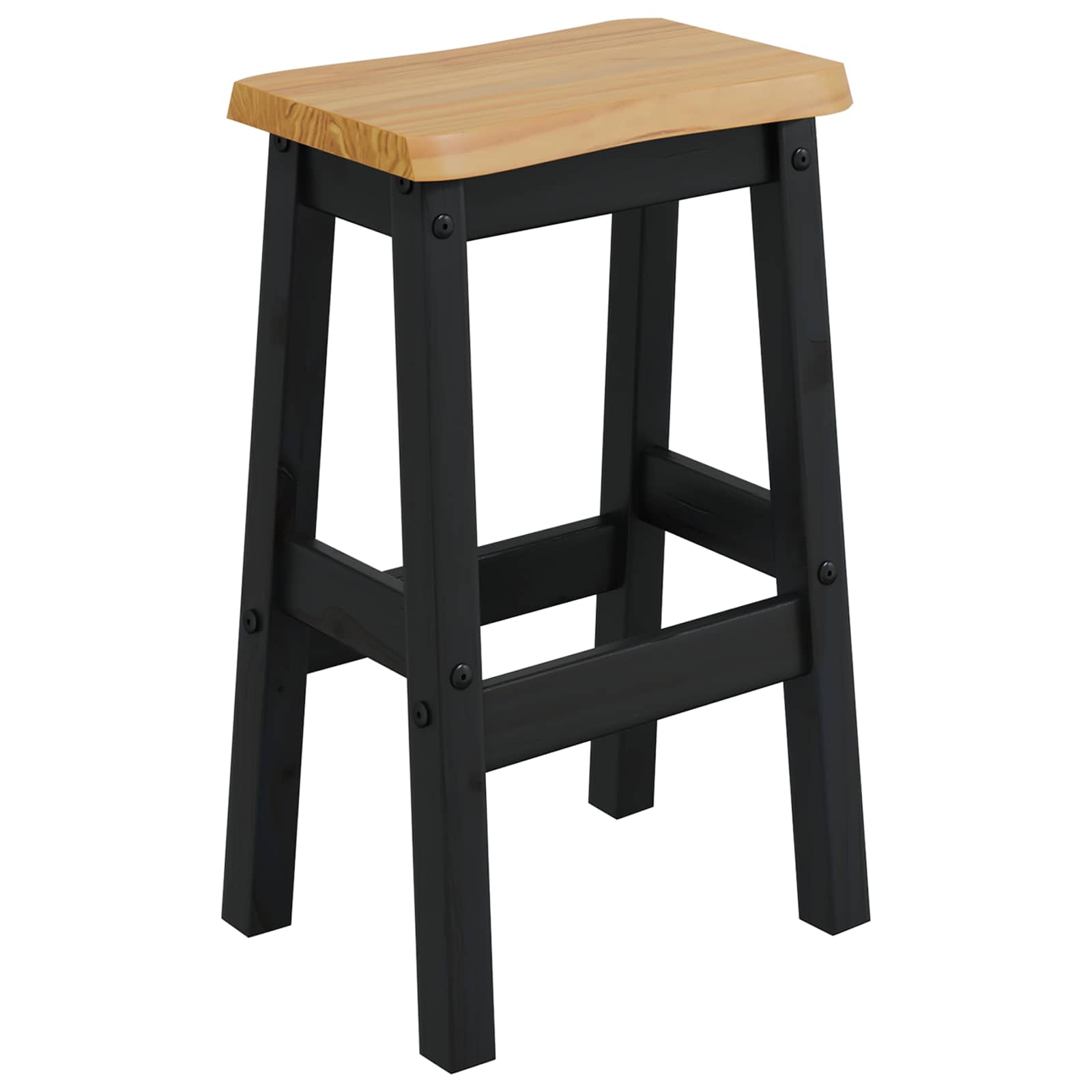 Hoher Barhocker EKAI 2 pcs Schwarz 40 x 29 x 63 cm