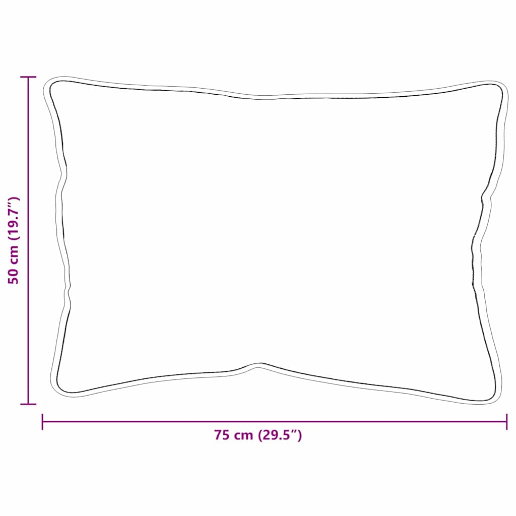 Kopfkissen mit Kissen Weiß 60 x 40 x 20 cm Polyester