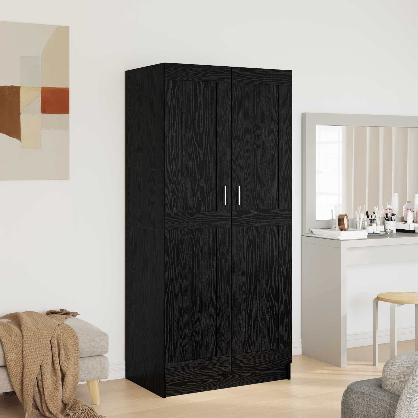 Kleiderschrank Weiß 82,5x51,5x180 cm Holzwerkstoff