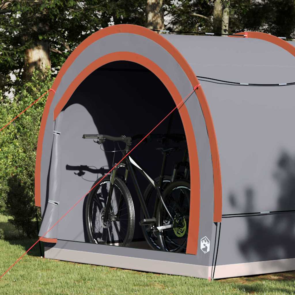 Fahrradgarage mit Dach Grün 256 x 222 x 182 cm Taft