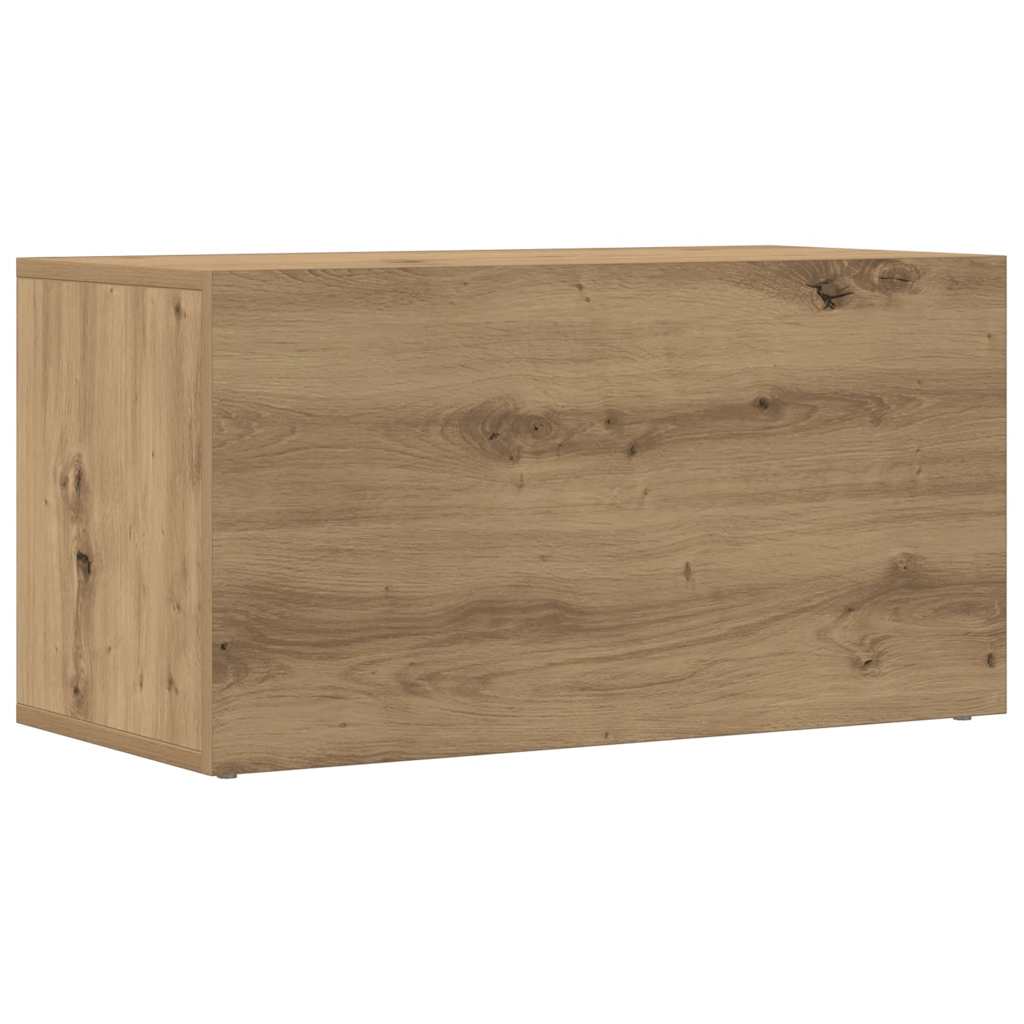 Schallplatten-Aufbewahrungsbox Weiß 71x34x36 cm Holzwerkstoff