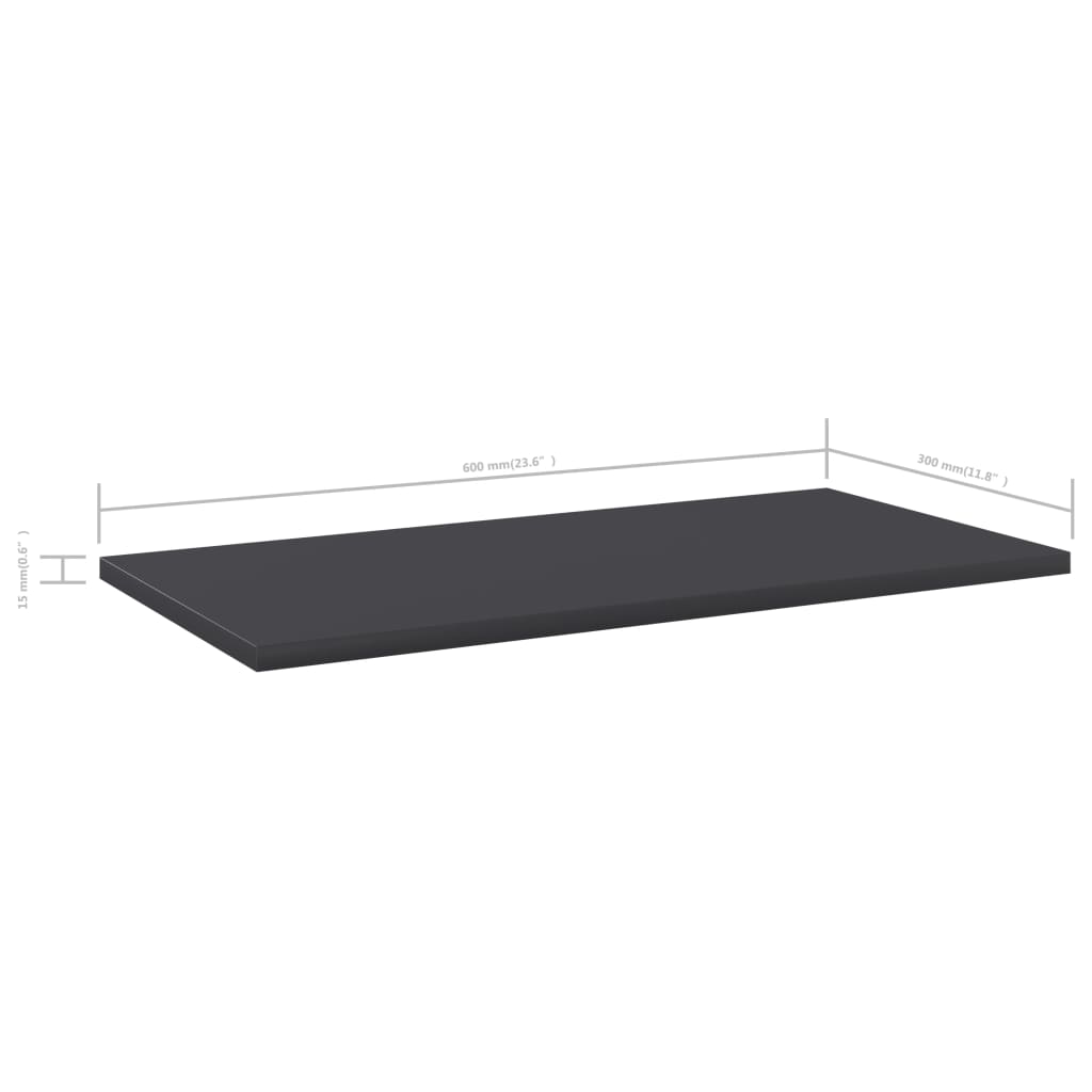 Bücherregal-Bretter 4 Stk. Weiß 40x10x1,5 cm Holzwerkstoff