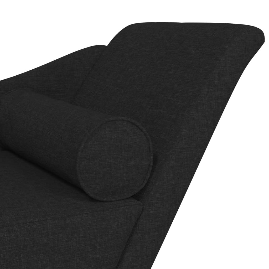Chaiselongue mit Kissen Weinrot Stoff