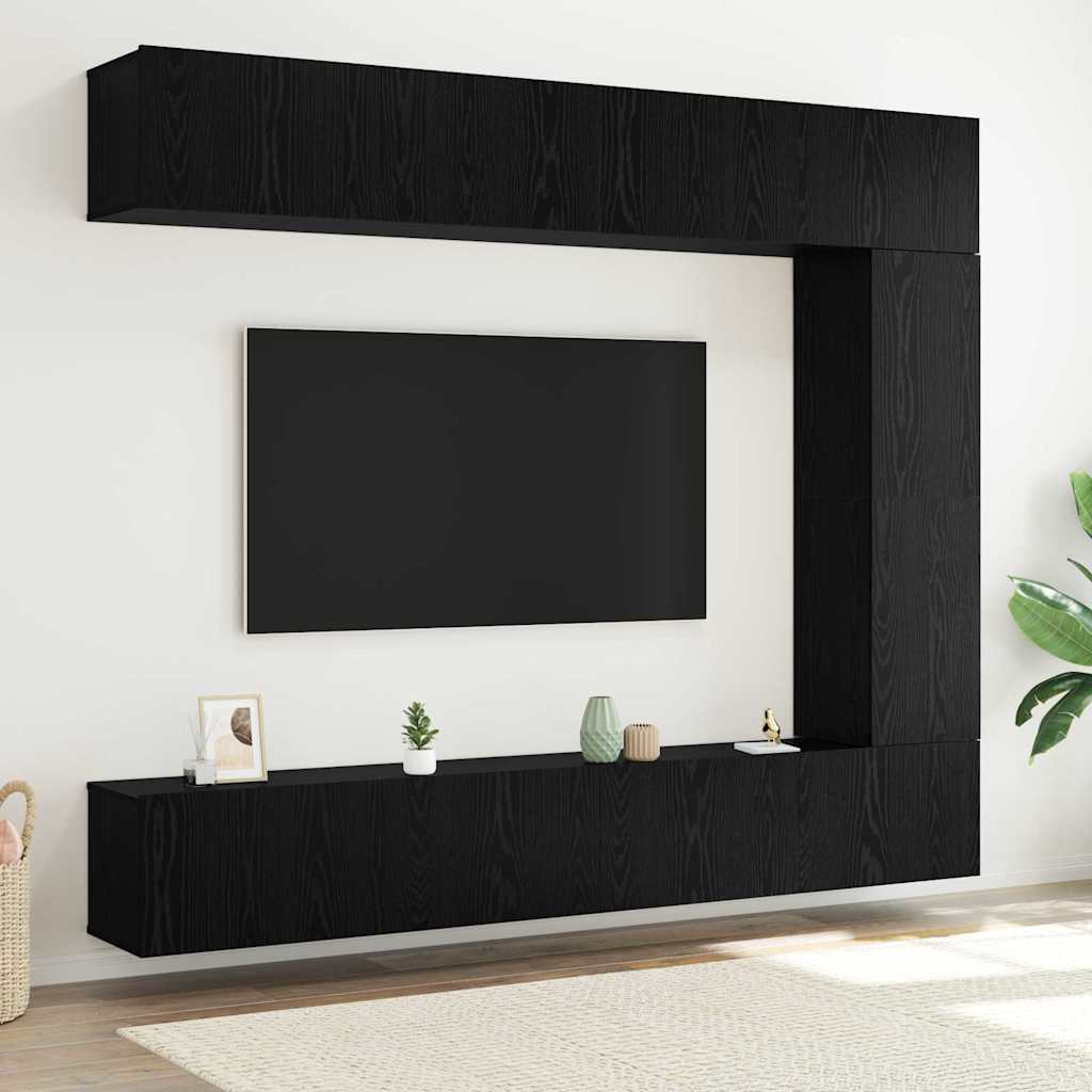 3-tlg. TV-Schrank-Set Weiß Holzwerkstoff