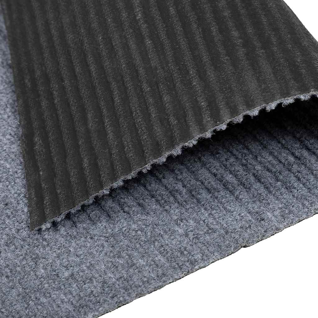 Teppichläufer Grau 80 x 150 cm Stoff