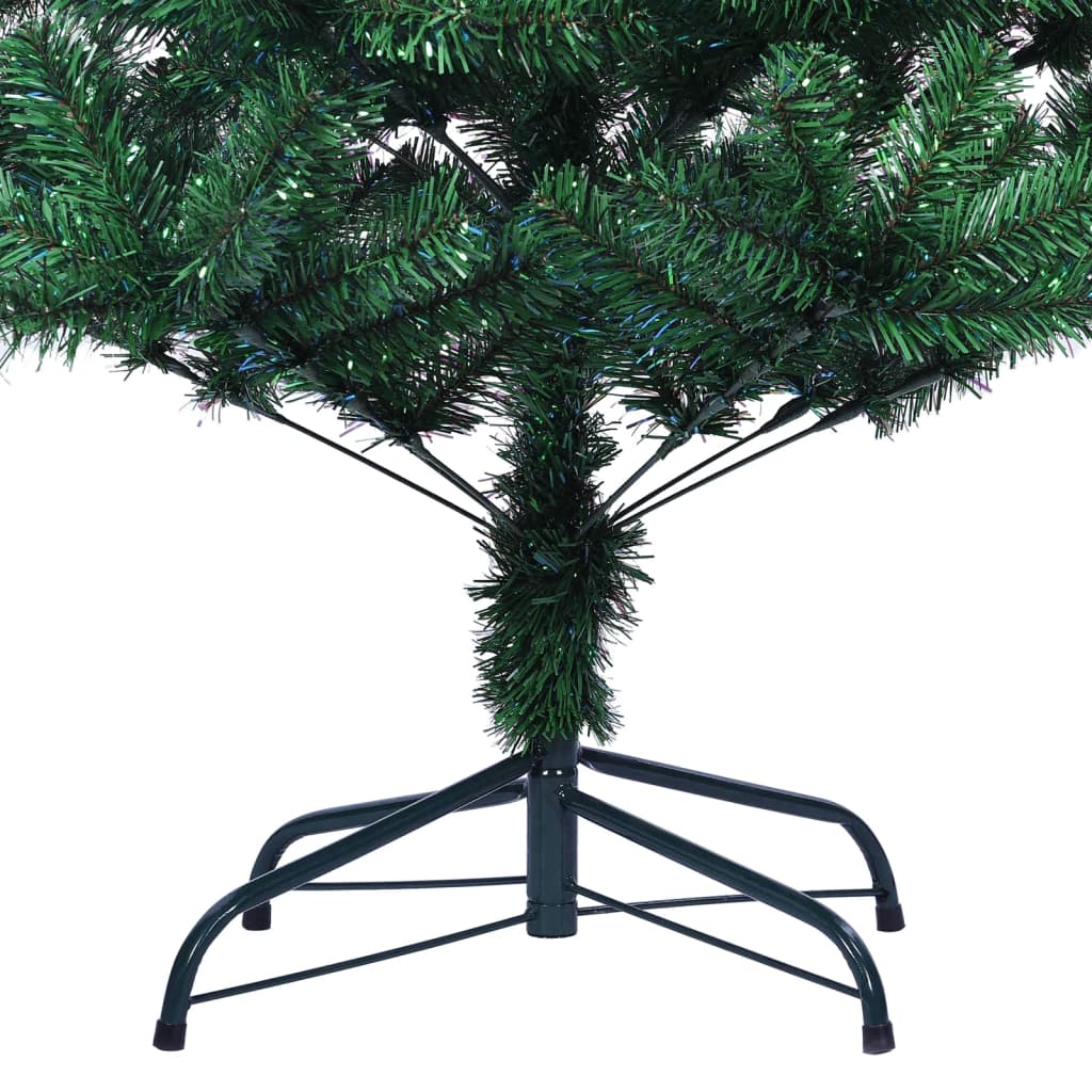 Künstlicher Weihnachtsbaum Schillernde Spitzen Weiß 180 cm PVC