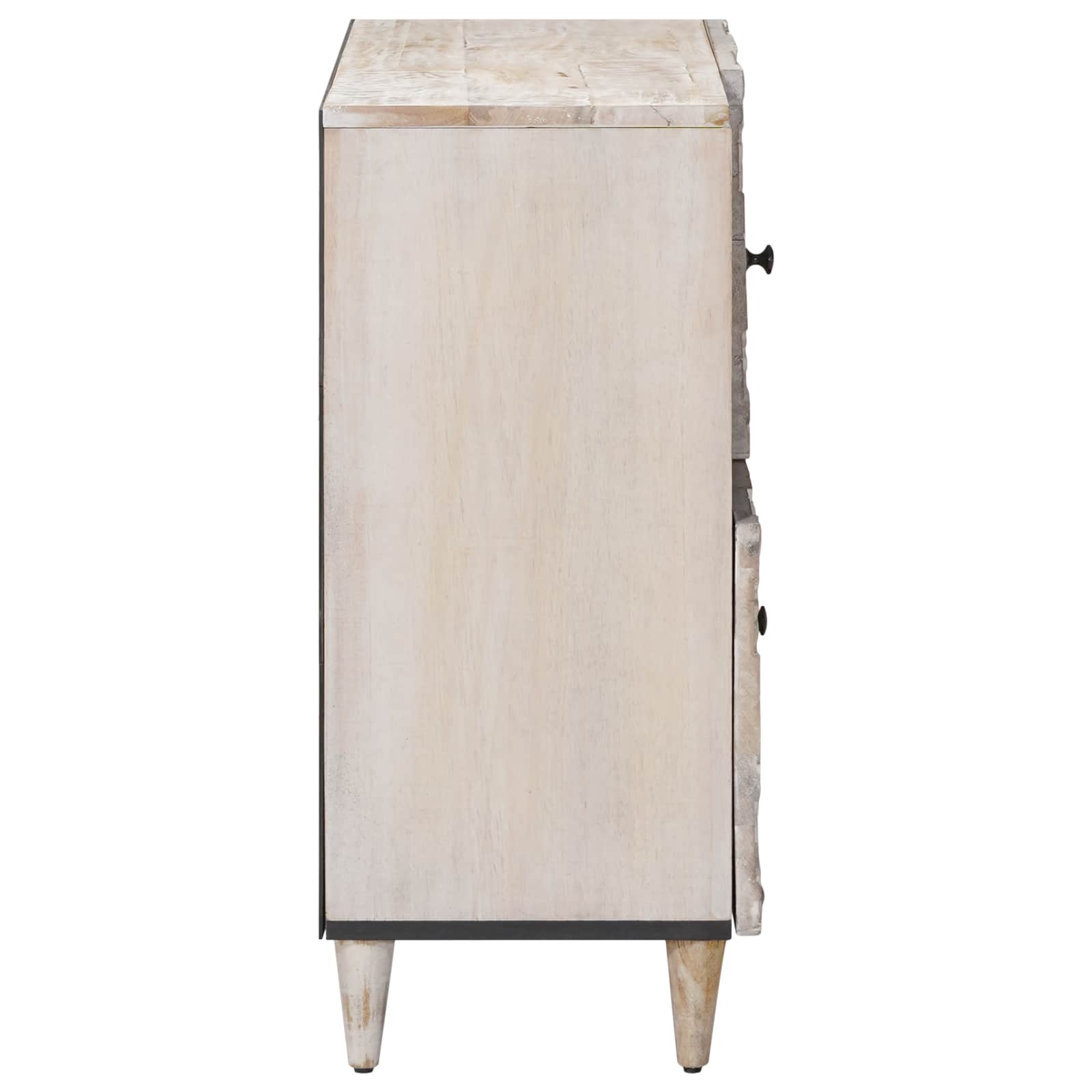 Sideboard mit Speicher Braun 80 x 33,5 x 75 cm Massivholz Mango