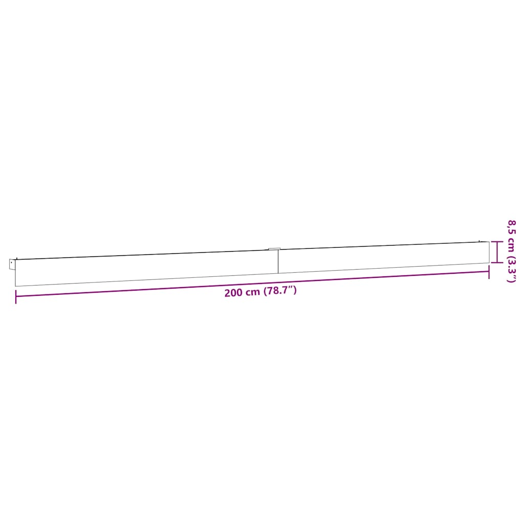 Schiebetürbeschlag-Set 183 cm Aluminiumlegierung Silbern