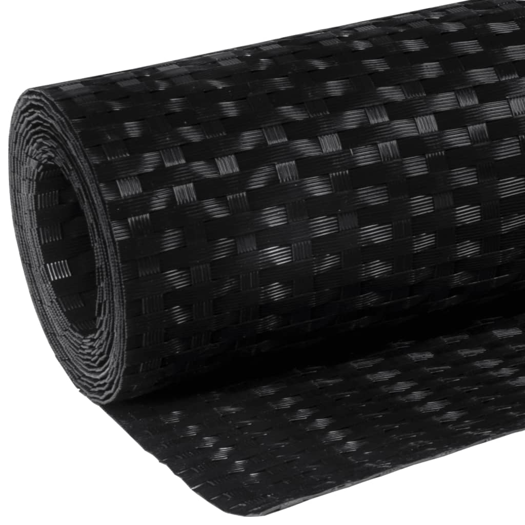 Balkon-Sichtschutz Anthrazit 300x90 cm Poly Rattan