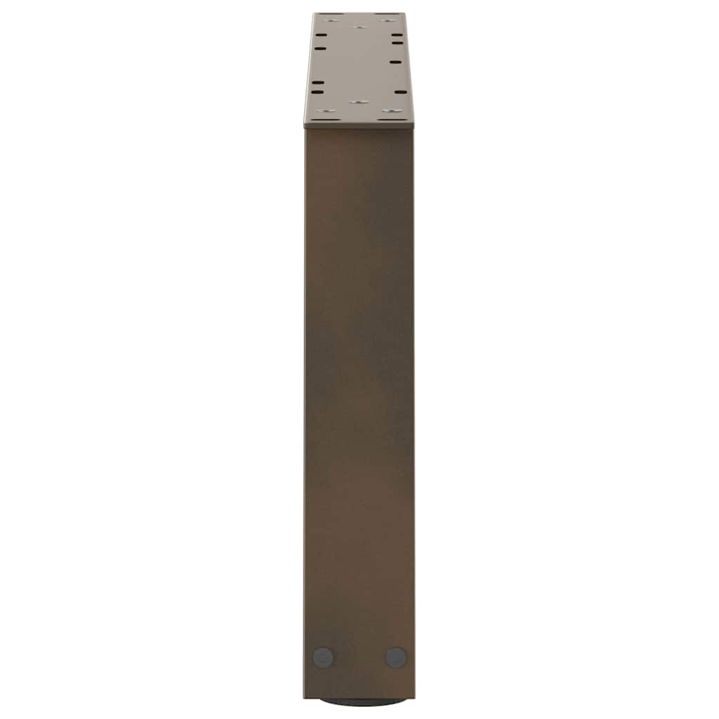 Couchtischbeine V-Form 2 Stück Schwarz 30x(30-31,3) cm Stahl