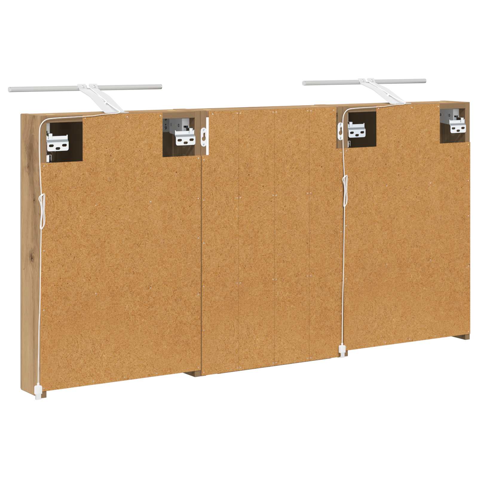 Badezimmerschrank-Set 3 pcs 80 x 10,5 x 50 cm Holzwerkstoff