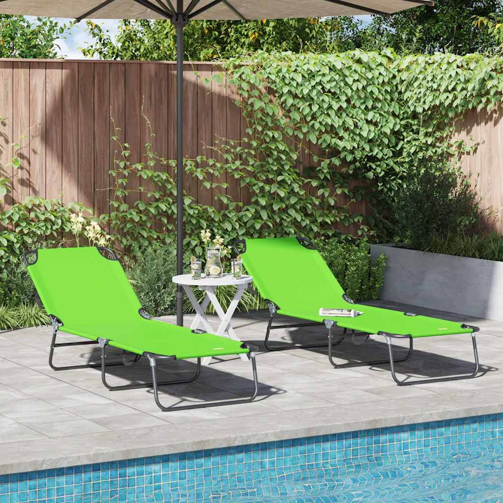 Klappbare Sonnenliege Blau 188 x 57 x 86,5 cm Polyester