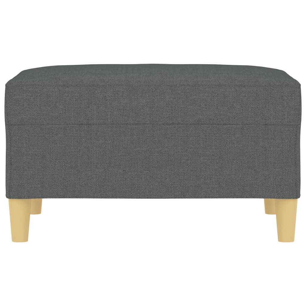 Fußhocker Hellgrau 60x50x41 cm Stoff