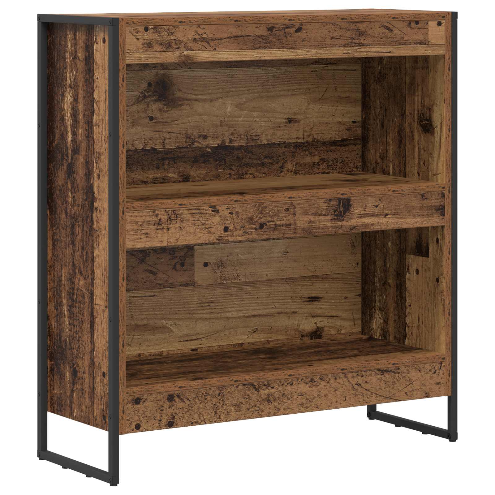 Bücherregal 2 pcs Schwarz Eichen-Optik 60 x 30 x 189,5 cm