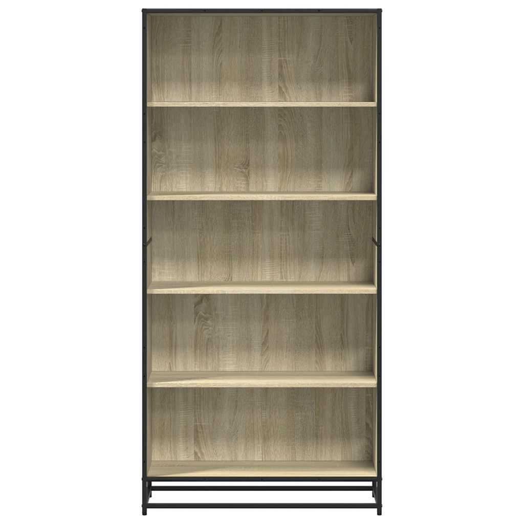 Bücherregal Schwarz 60x35x139 cm Holzwerkstoff