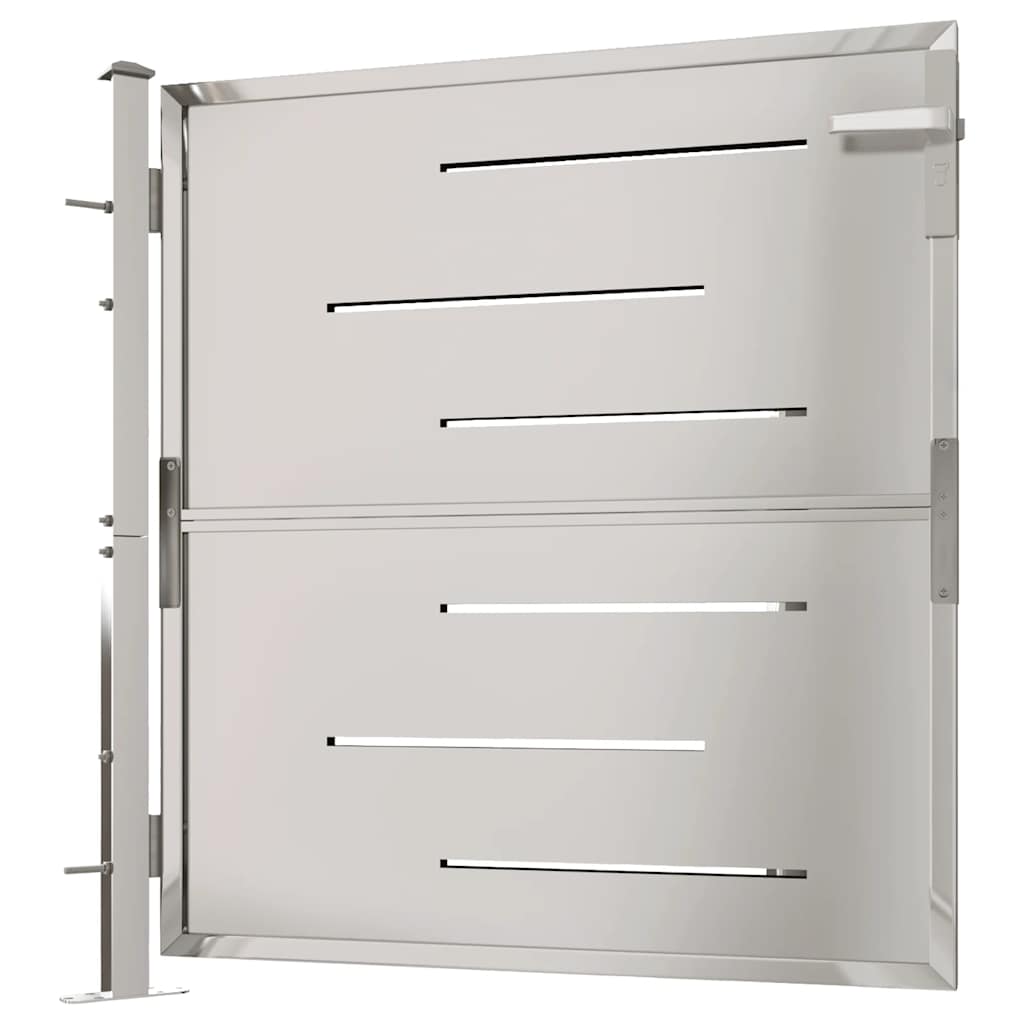 Gartentor 100 x 95 cm Edelstahl