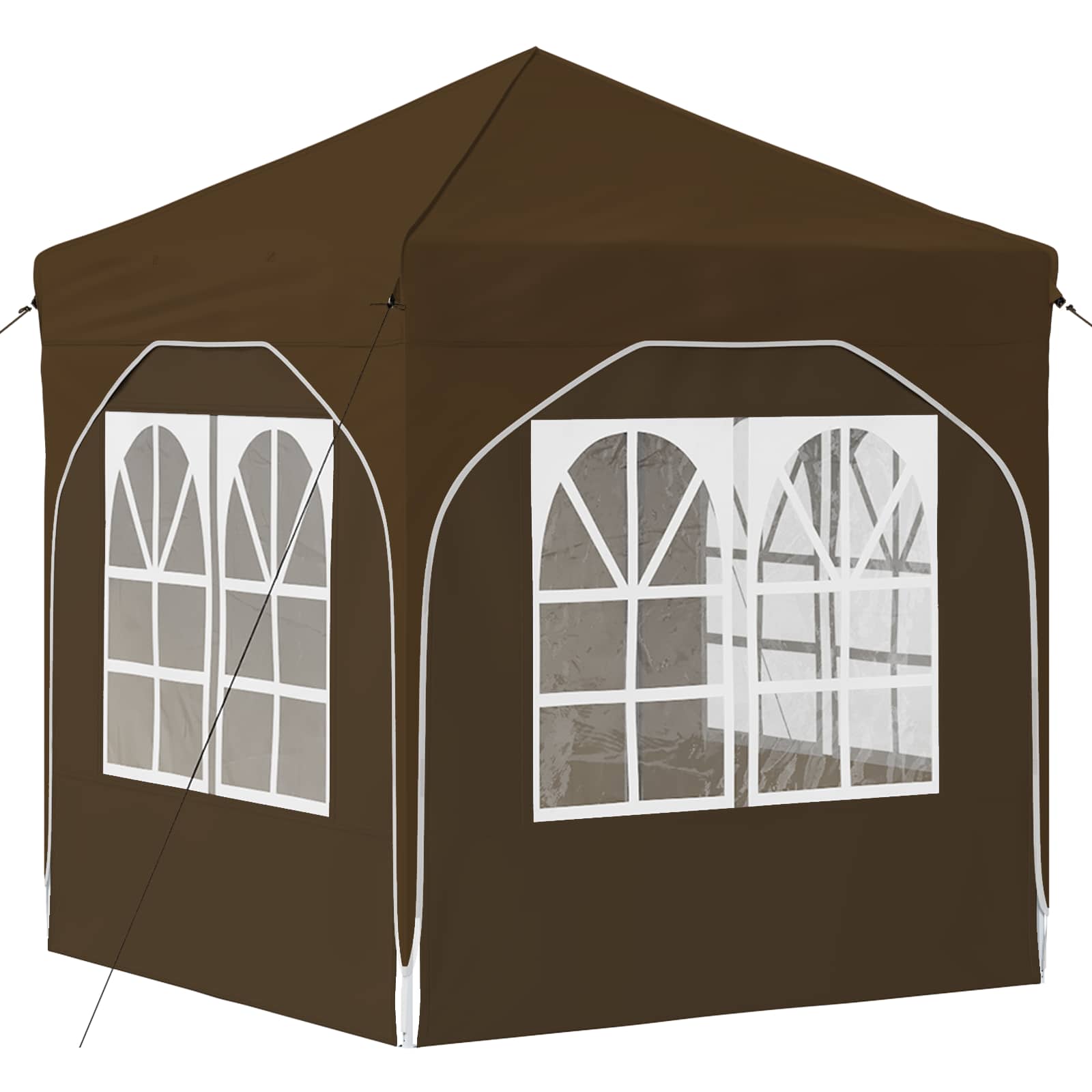 Pop-up Partyzelt 194 x 194 x 245 cm Creme