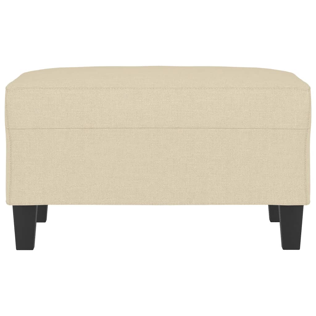 Fußhocker Hellgrau 60x50x41 cm Stoff