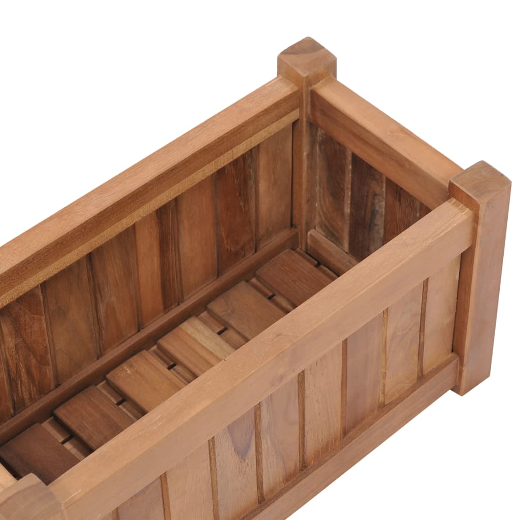 Hochbeet 150x30x25 cm Massivholz Teak