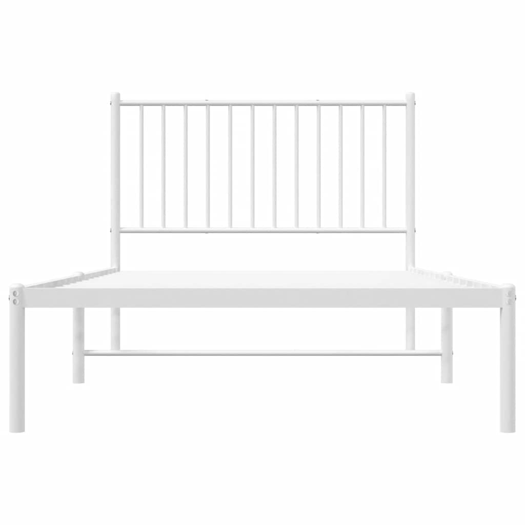 Bettgestell Metall Schwarz 75x190 cm