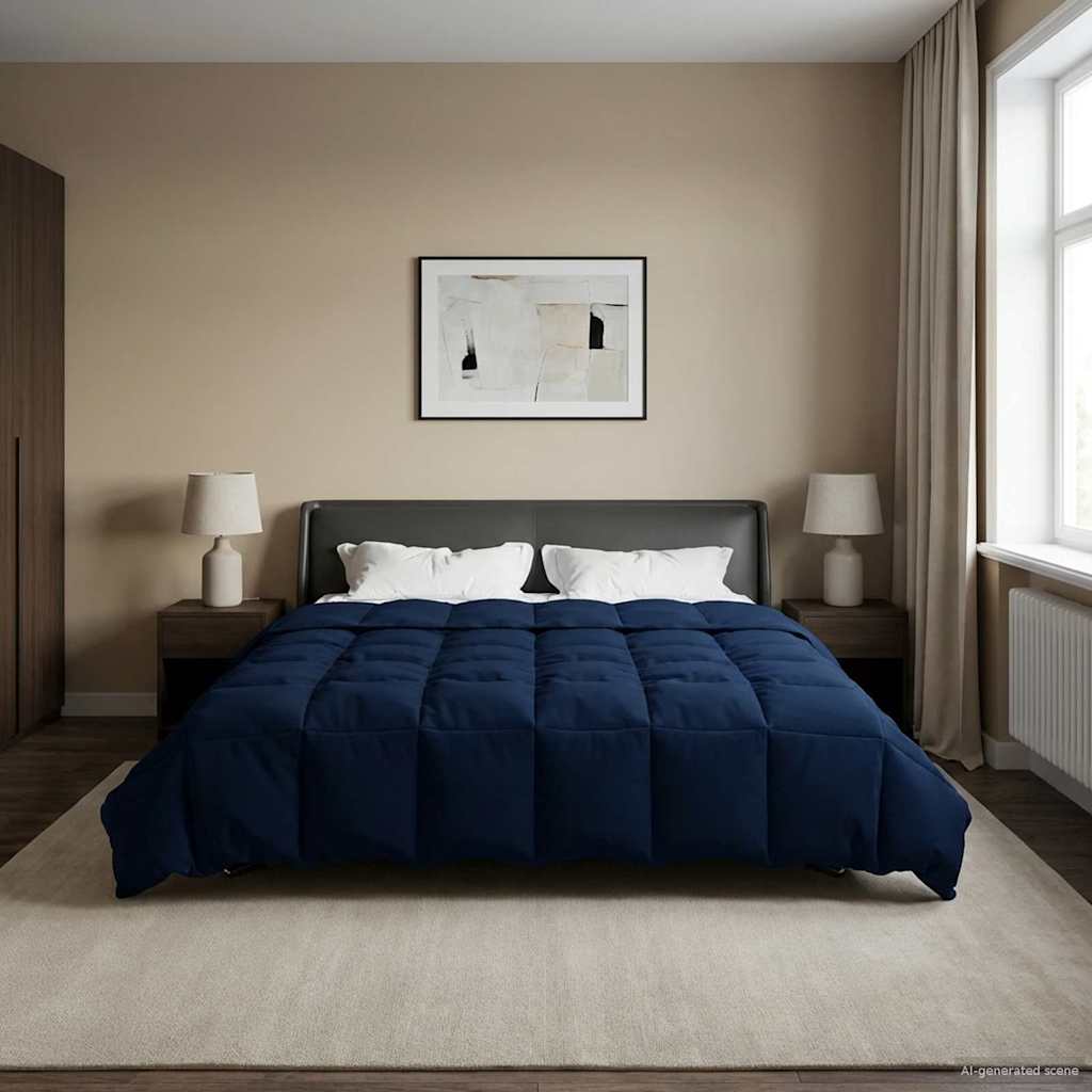 Ganzjahresbettdecke Anthrazit 135 x 200 cm Mikrofaser