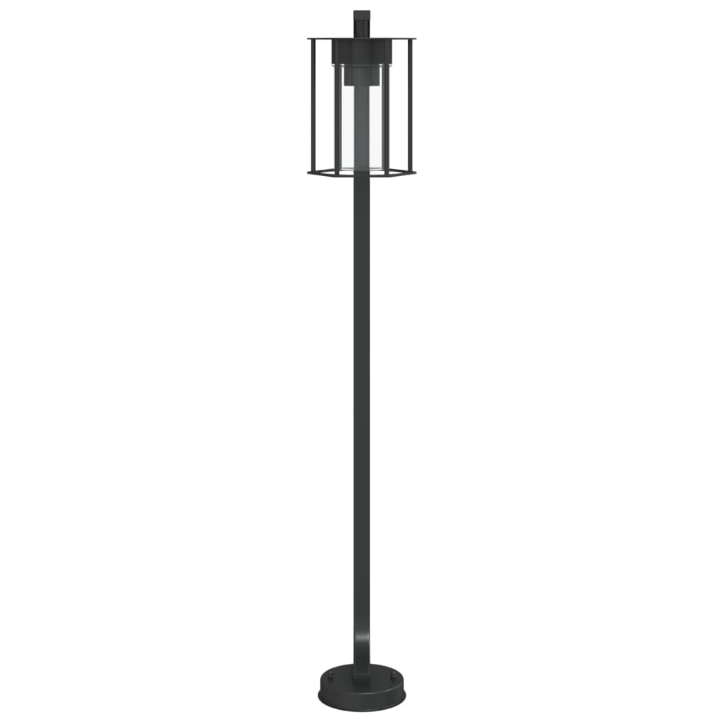 Wegeleuchten 3 Stk. Schwarz 60 cm Edelstahl