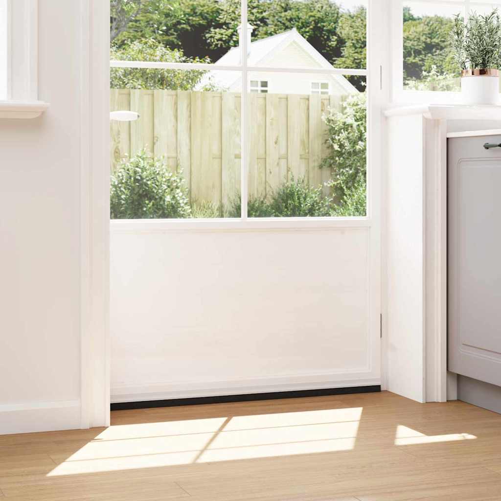 Selbstklebende Türbürstendichtungen 2 pcs Braun 100 cm