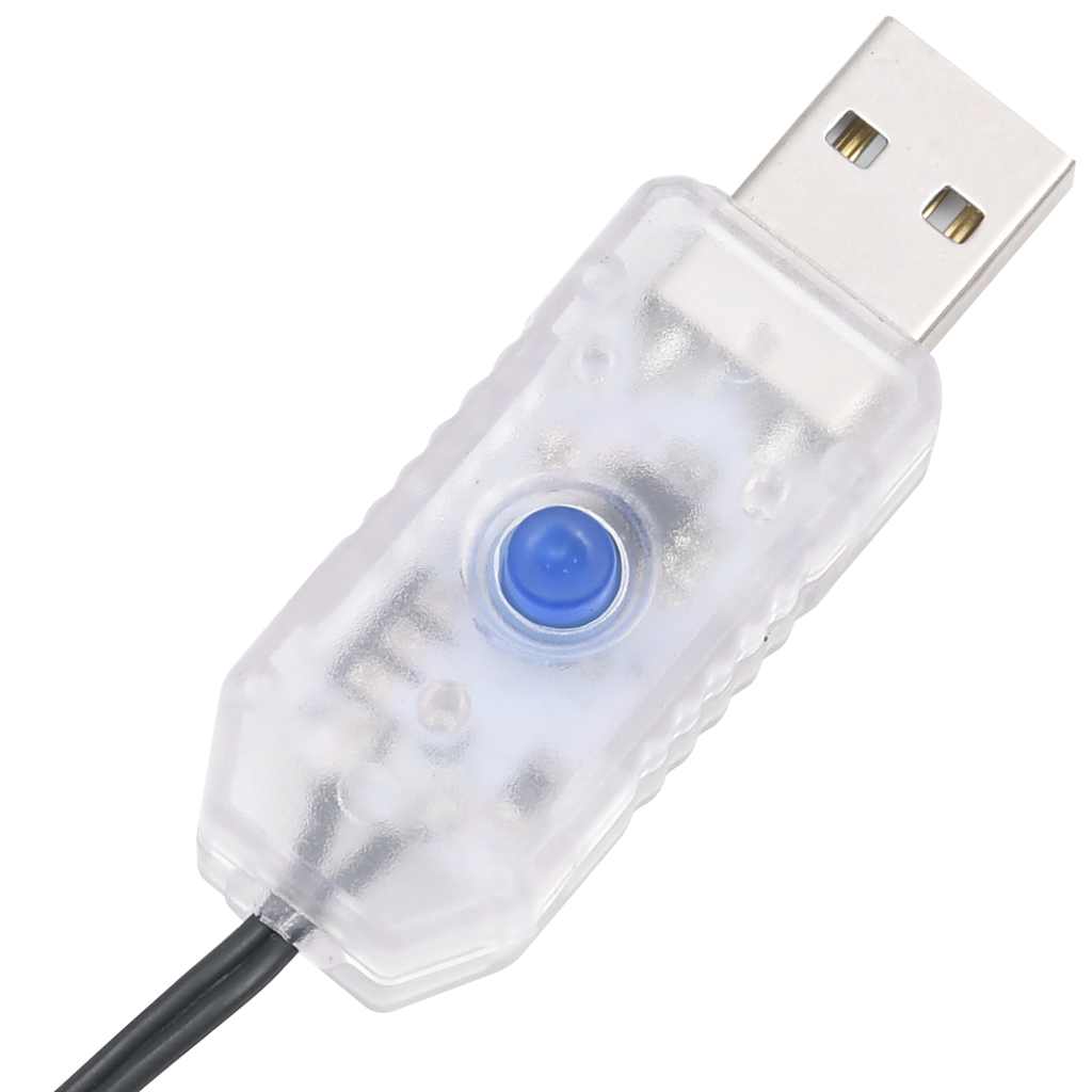 LED-Lichterkette mit 400 LEDs Warmweiß PVC
