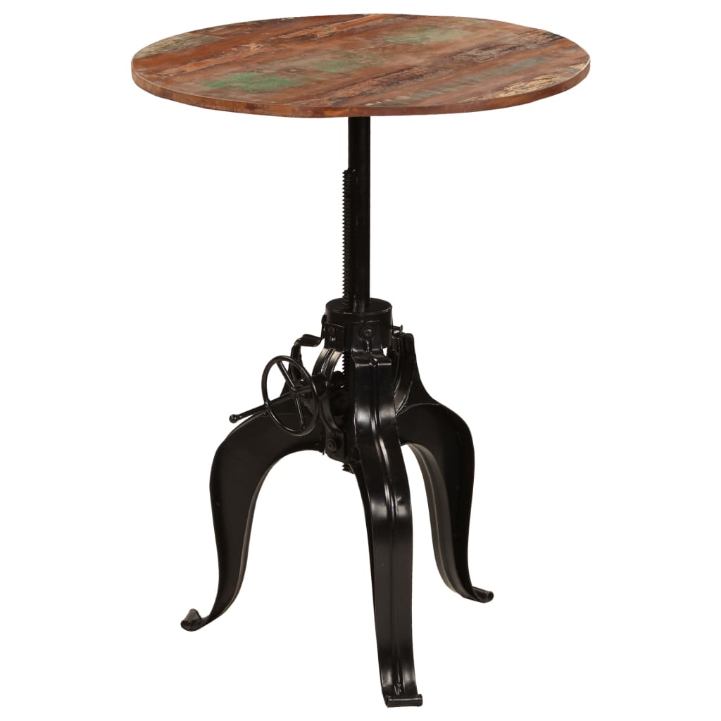 Bartisch Altholz Massiv 60x(76-110) cm