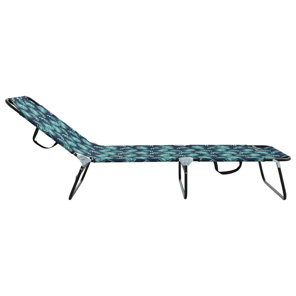 Klappbare Sonnenliege Blau 188 x 57 x 86,5 cm Polyester