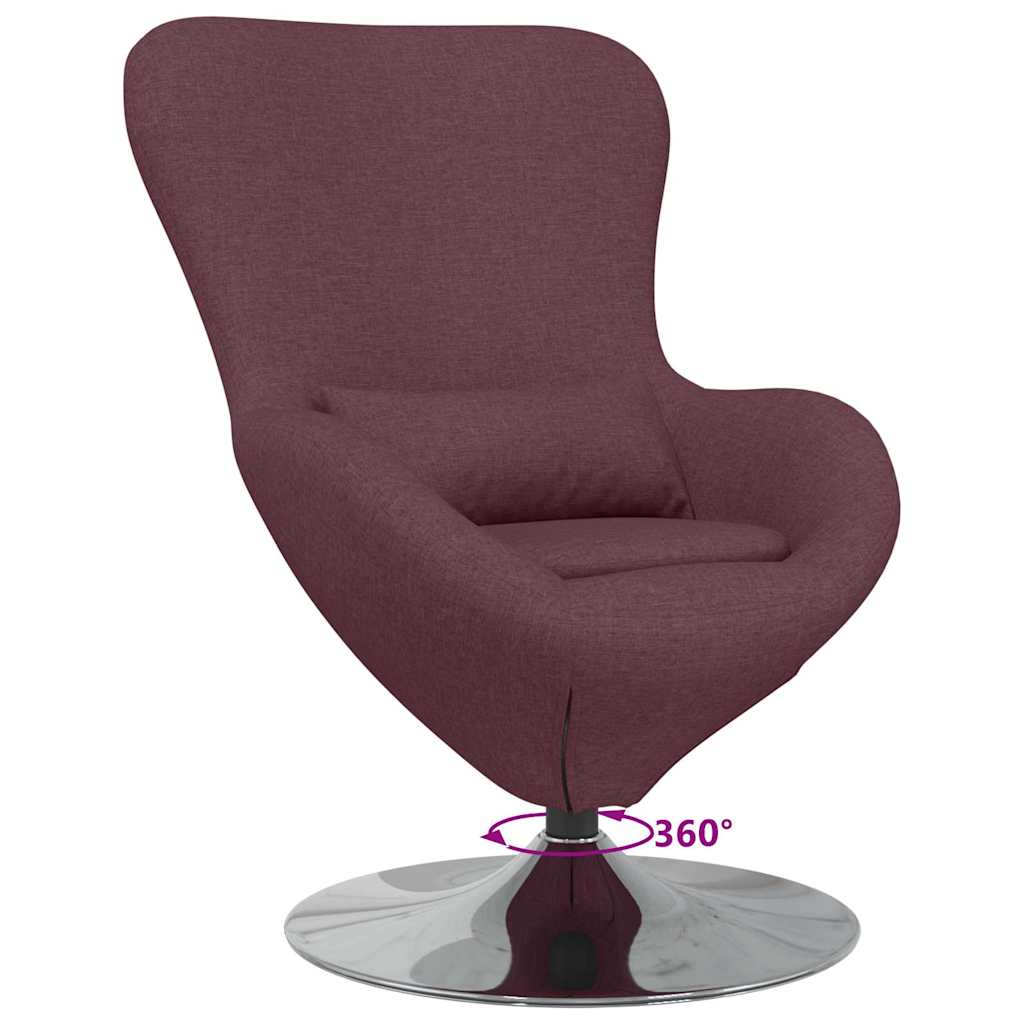 Eiersessel Hellgrau 63 x 73 x 90 cm Stoff