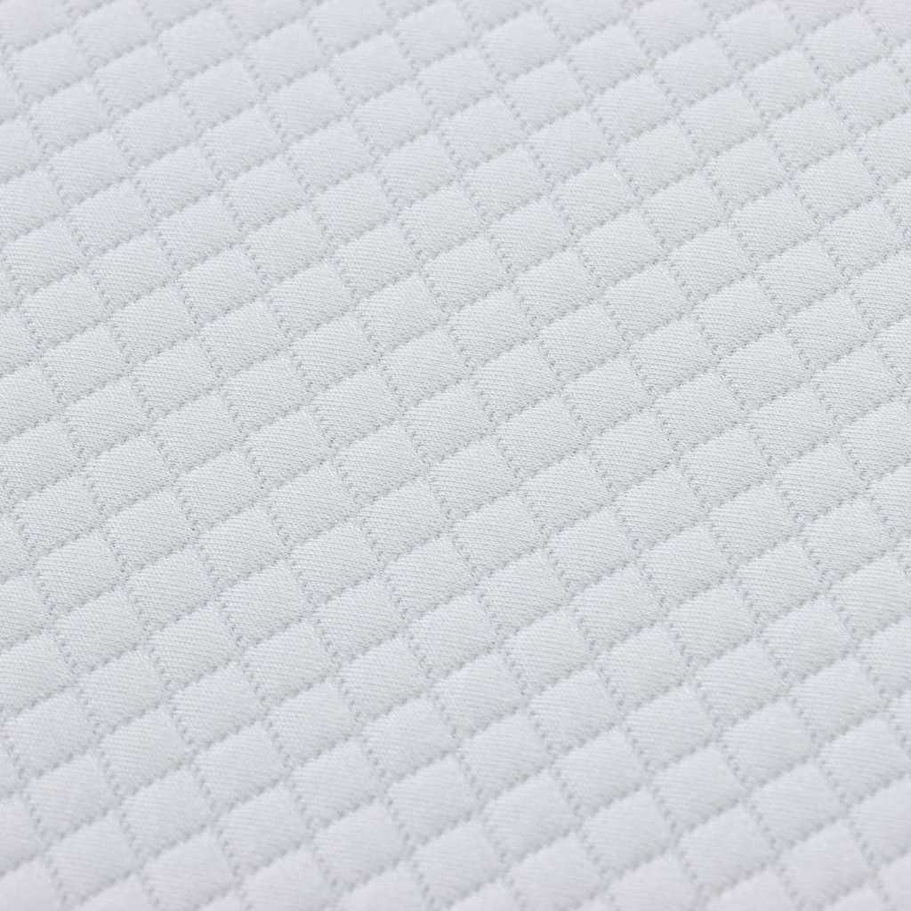 Matratze Weiß und Grau 80 x 160 cm Jacquard-Stoff