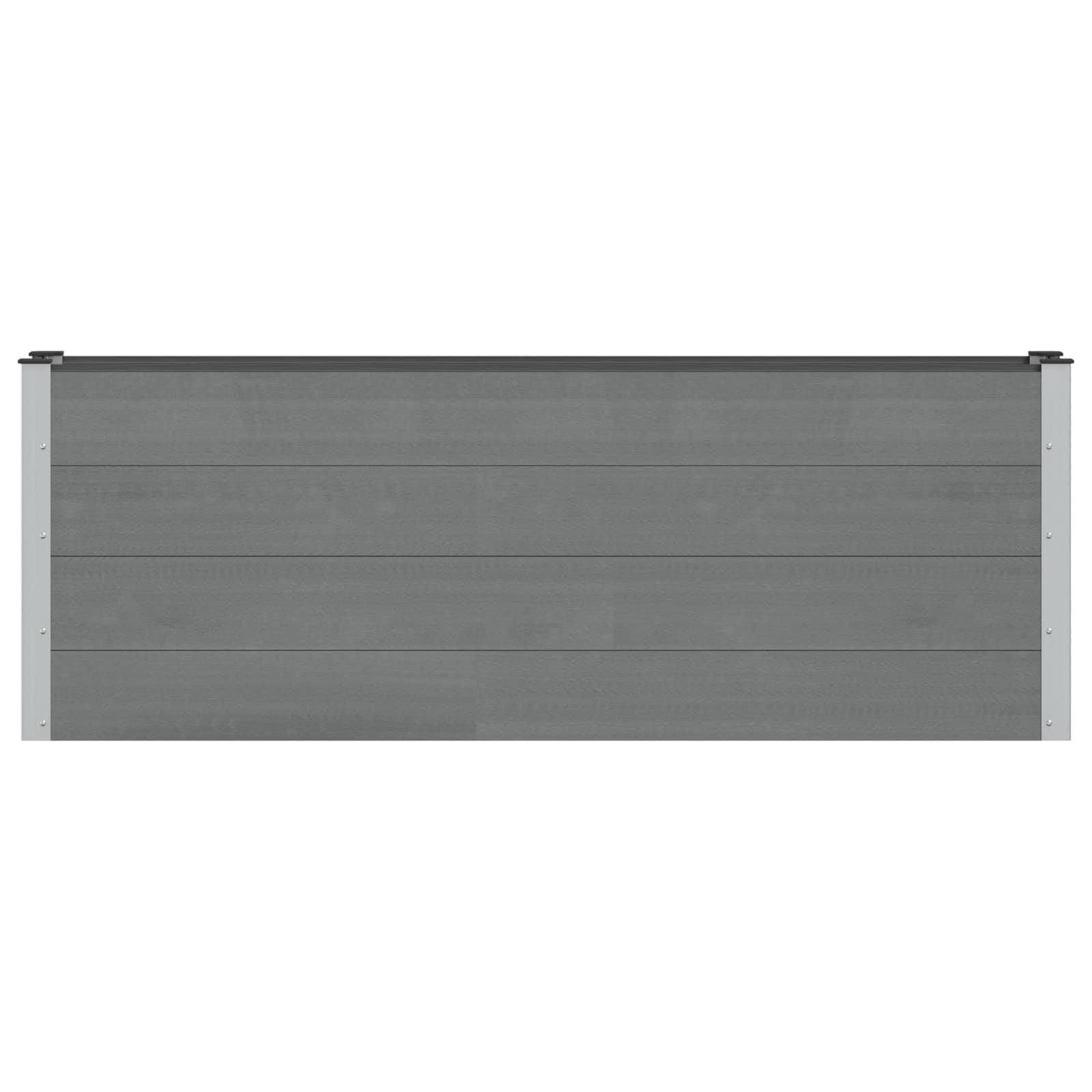 Garten-Hochbeet 200x50x54 cm WPC Grau
