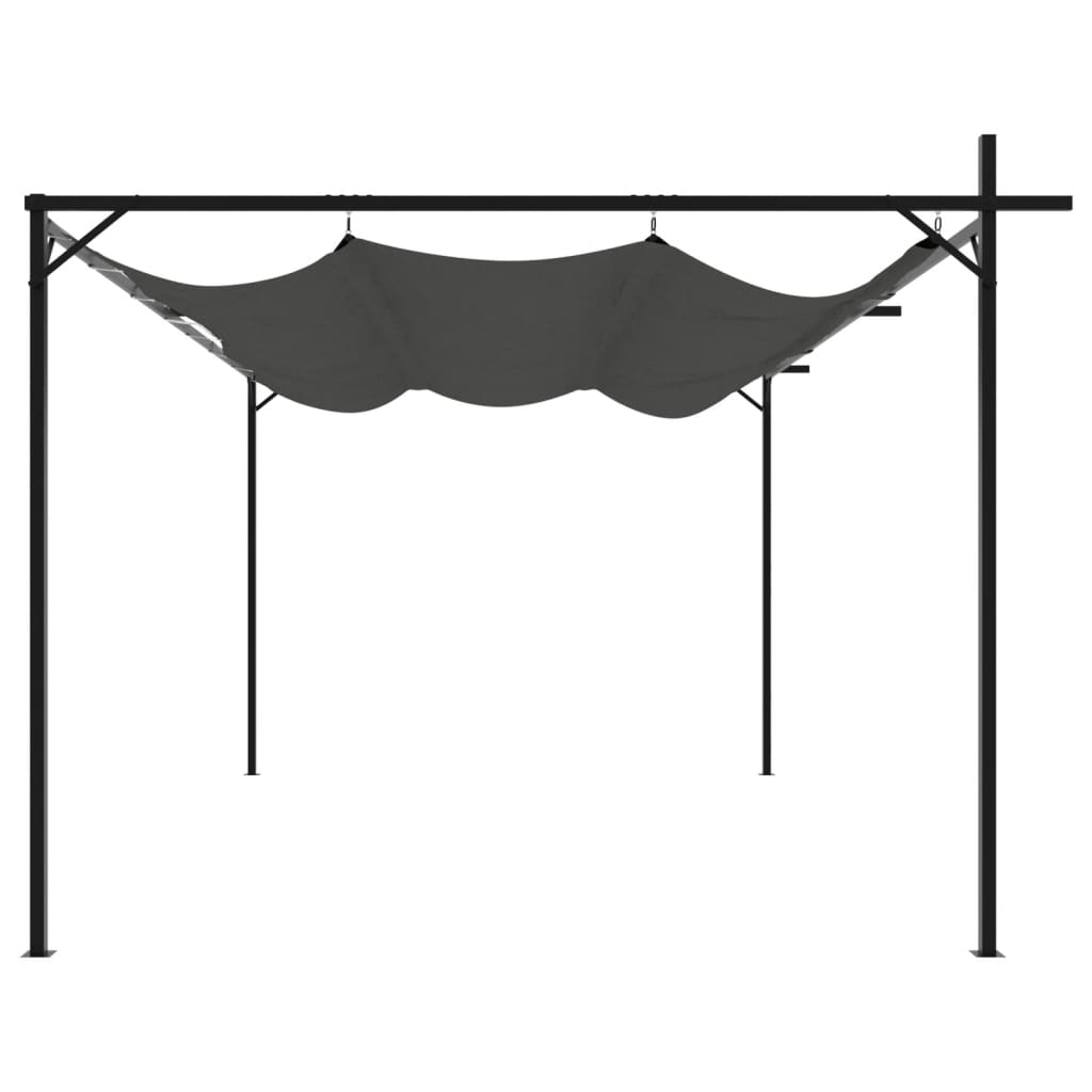 Pergola mit Schiebedach Creme 295x292x230 cm