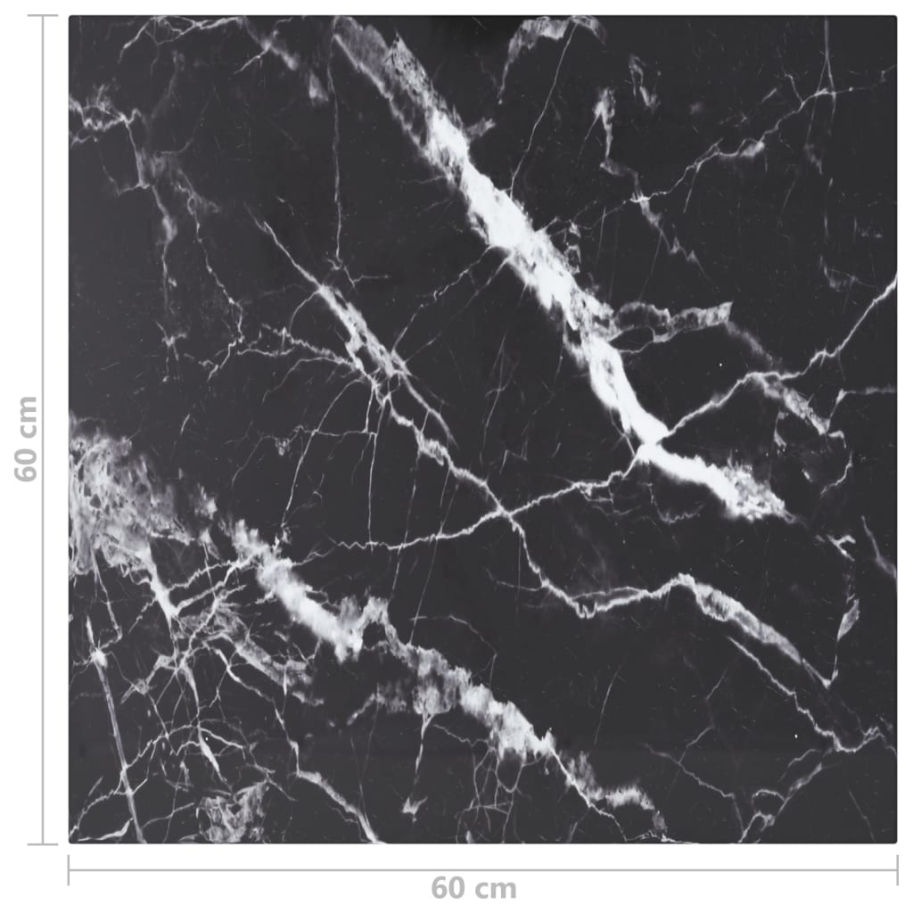 Tischplatte aus gehärtetem Glas quadratisch 700x700 mm