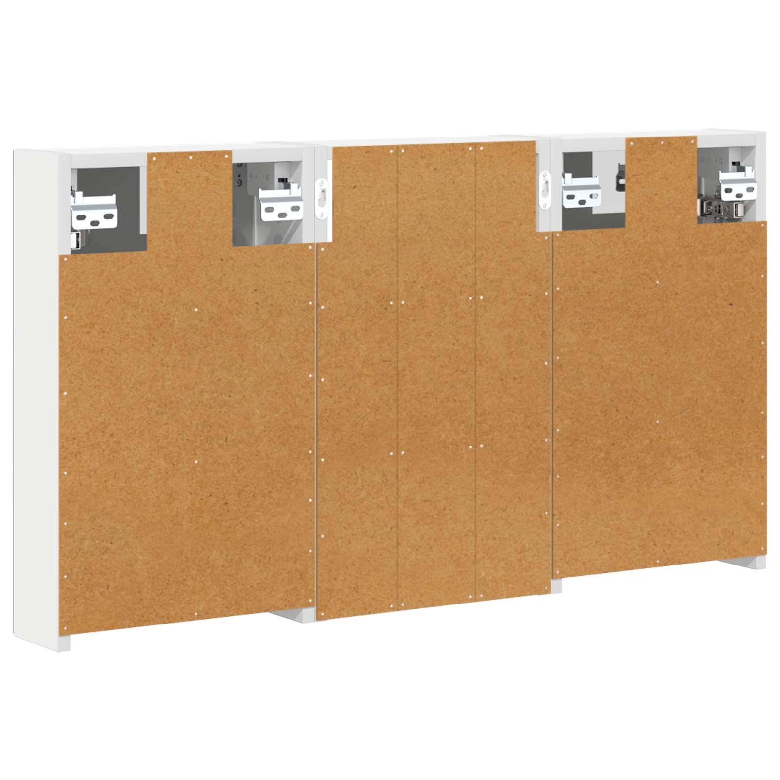 Badezimmerschrank-Set 3 pcs 80 x 10,5 x 50 cm Holzwerkstoff