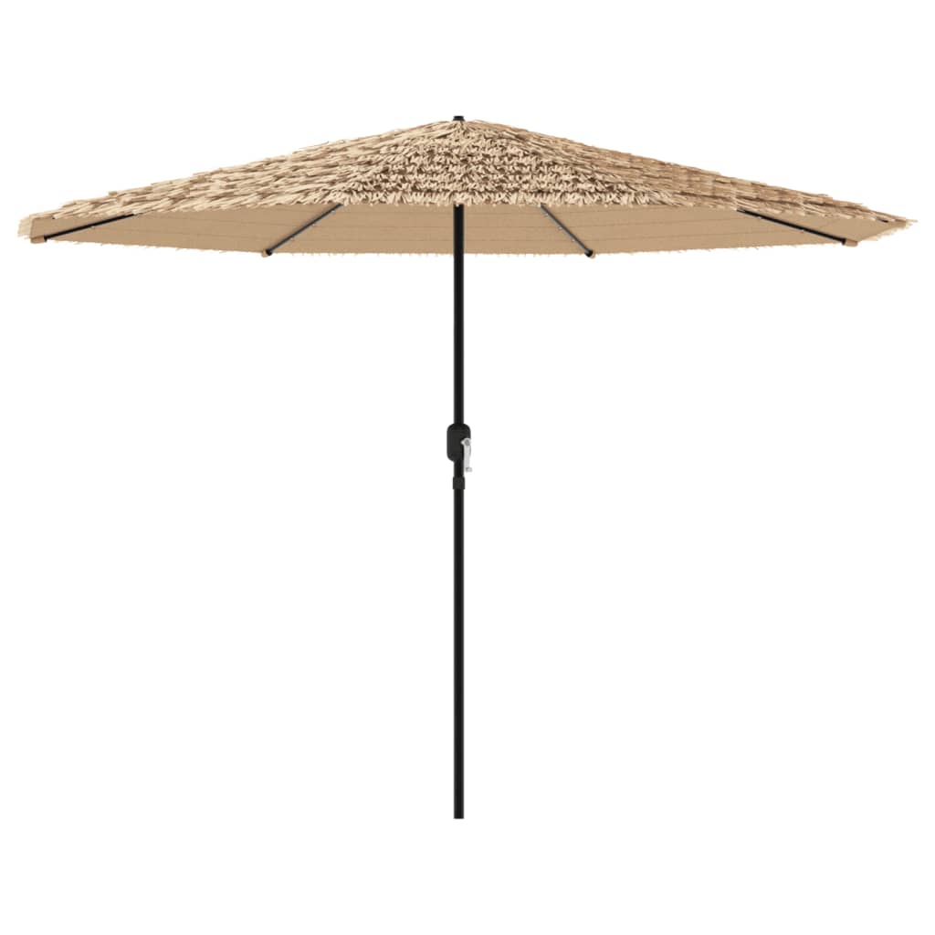 Sonnenschirm mit LED und Stahlmast Braun 248x248x248 cm