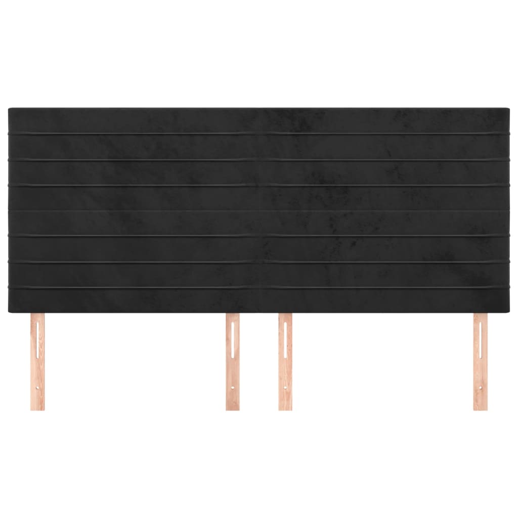 Kopfteil Hellgrau 80x5x118/128 cm Samt