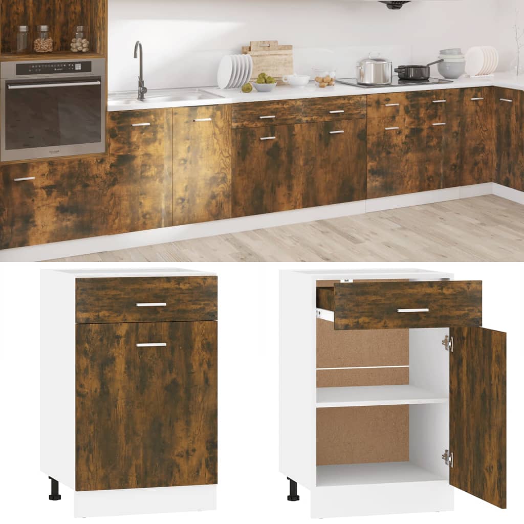 Unterschrank Lyon Weiß 60x46x81,5 cm Holzwerkstoff