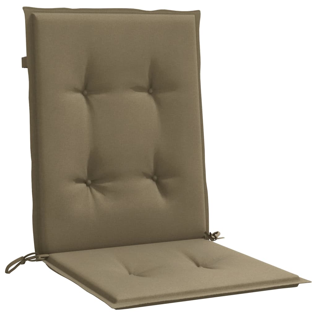 Niedriglehner-Auflagen 2 Stk Melange Anthrazit 100x50x7cm Stoff