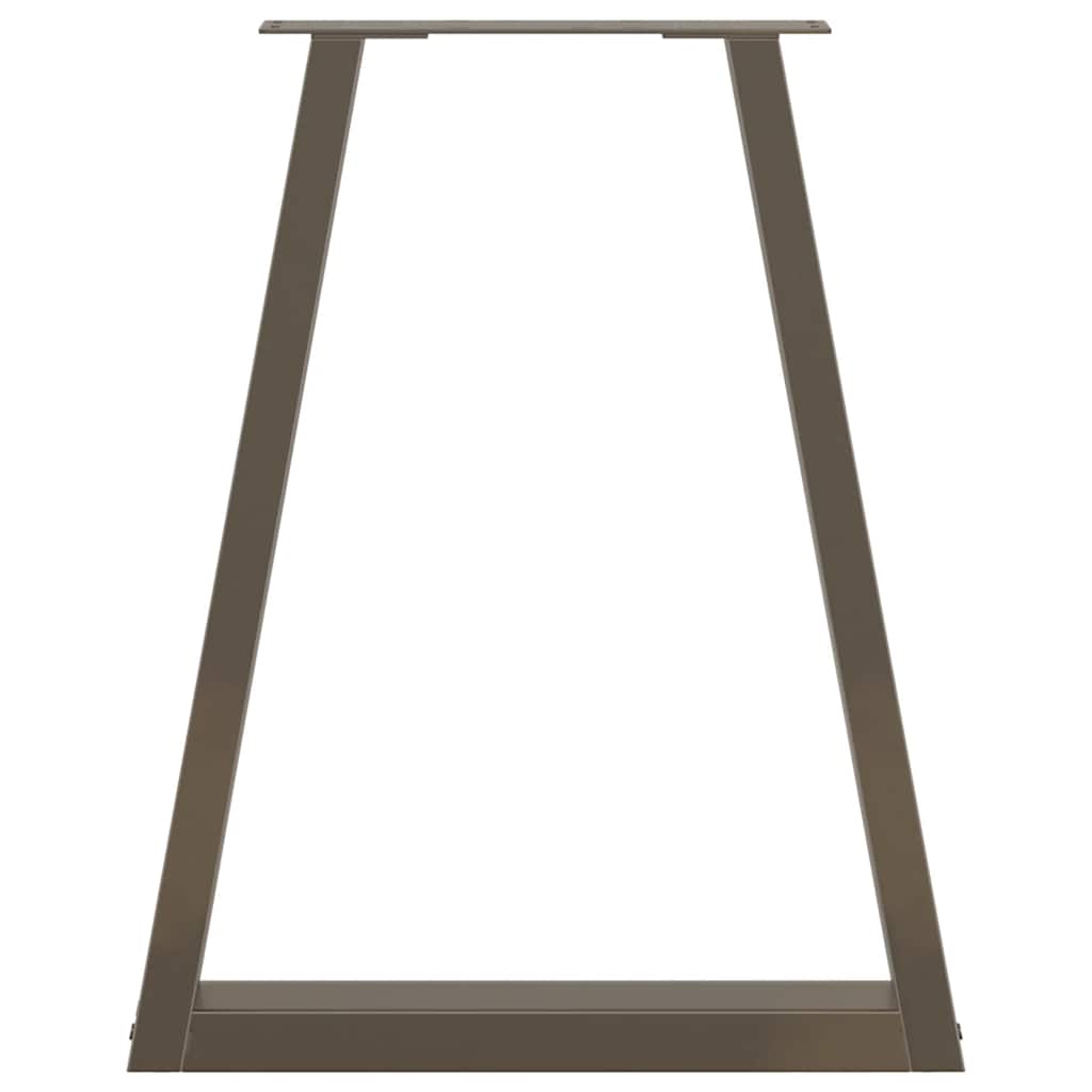 Couchtischbeine V-Form 2 Stück Schwarz 30x(30-31,3) cm Stahl