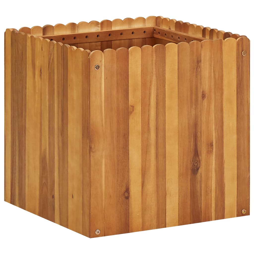 Garten-Hochbeet 50 x 30 x 25 cm Massivholz Akazie