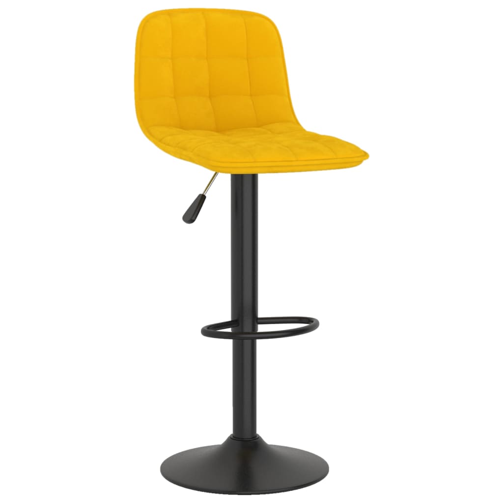 Barhocker 2 Stk. Hellgrün Samt