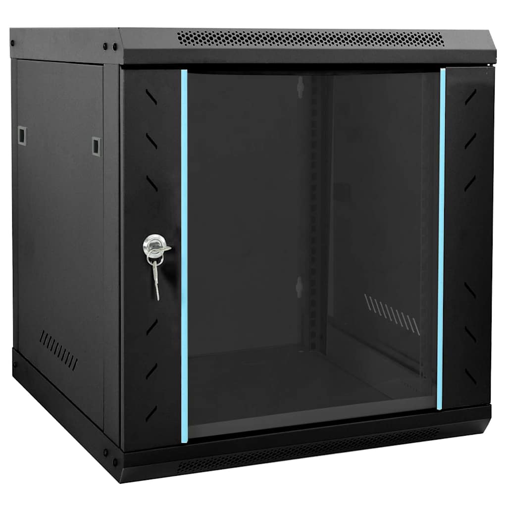 Netzwerkschrank mit Speicher Grau 60 x 45 x 28 cm Stahl
