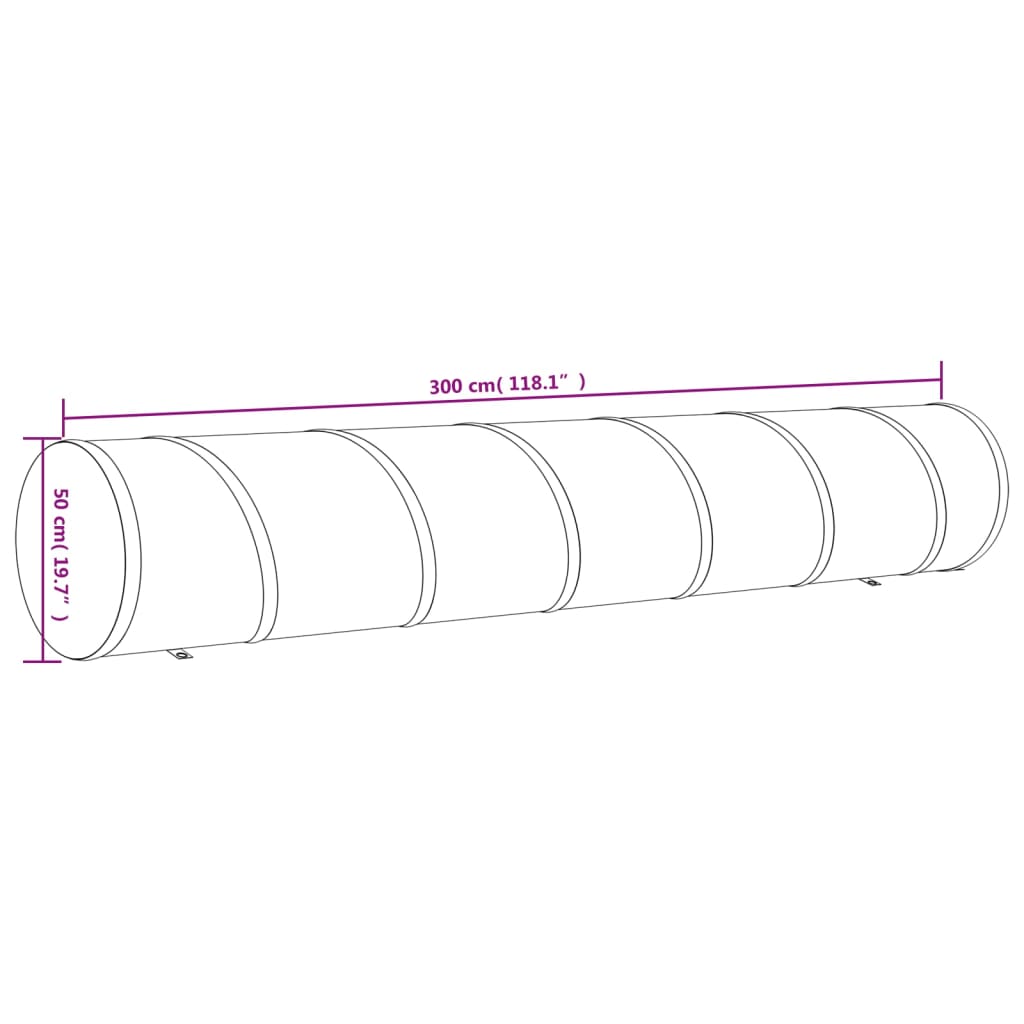 Hundetunnel Blau Ø 40x200 cm Polyester