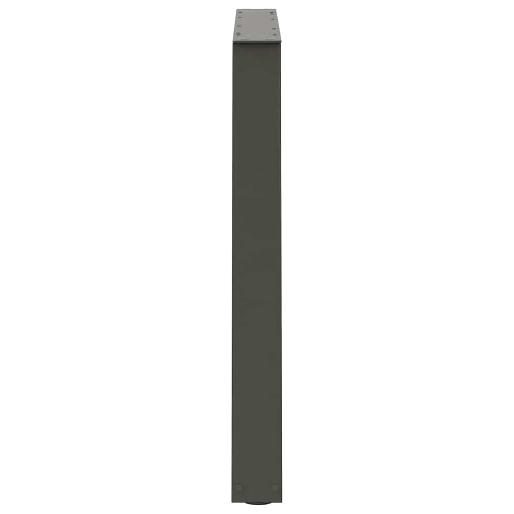 Couchtischbeine V-Form 2 Stück Schwarz 30x(30-31,3) cm Stahl