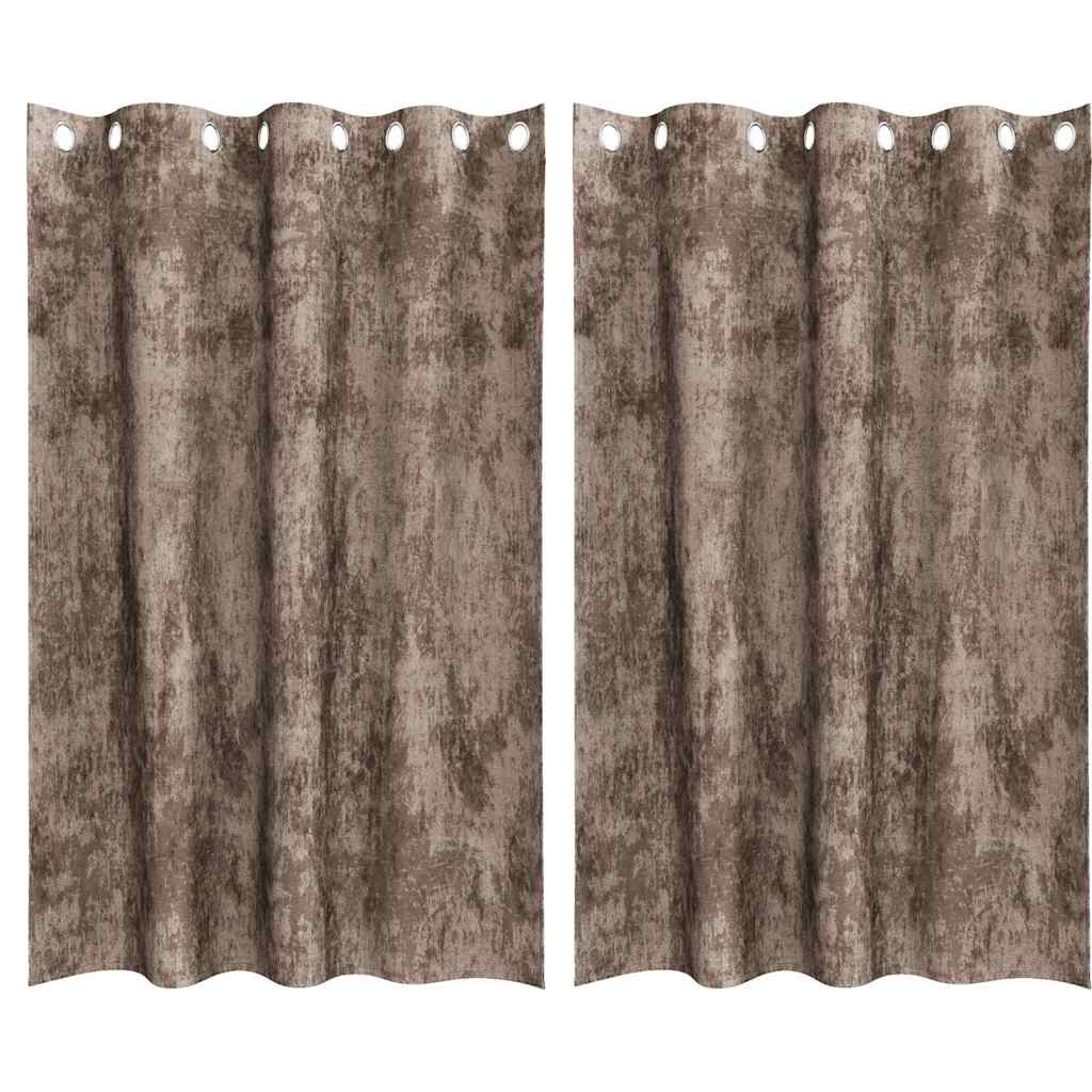 Samtvorhänge mit Vorhängen 2 pcs Weinrot 140 x 140 cm Samt