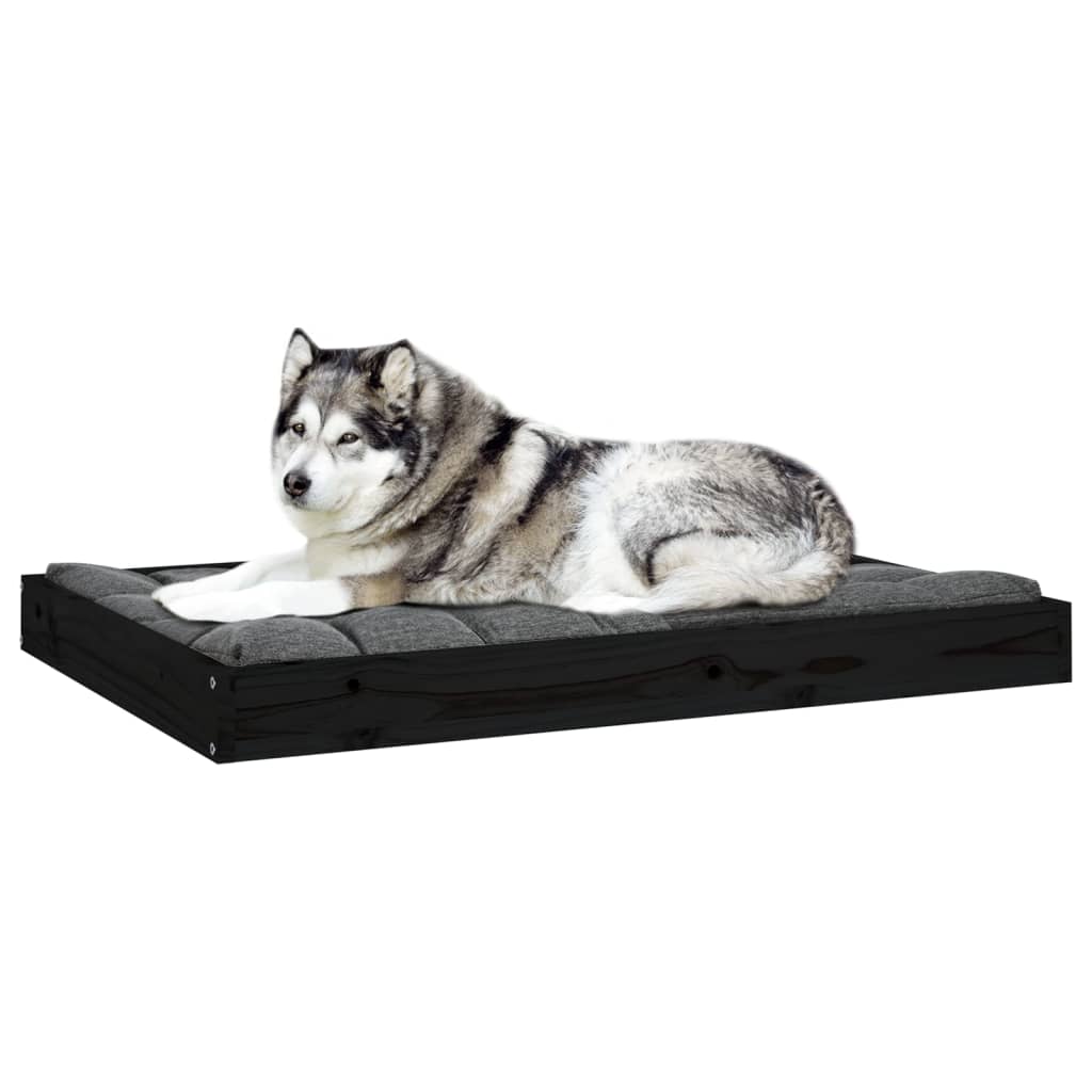 Hundebett 101,5x74x9 cm Massivholz Kiefer