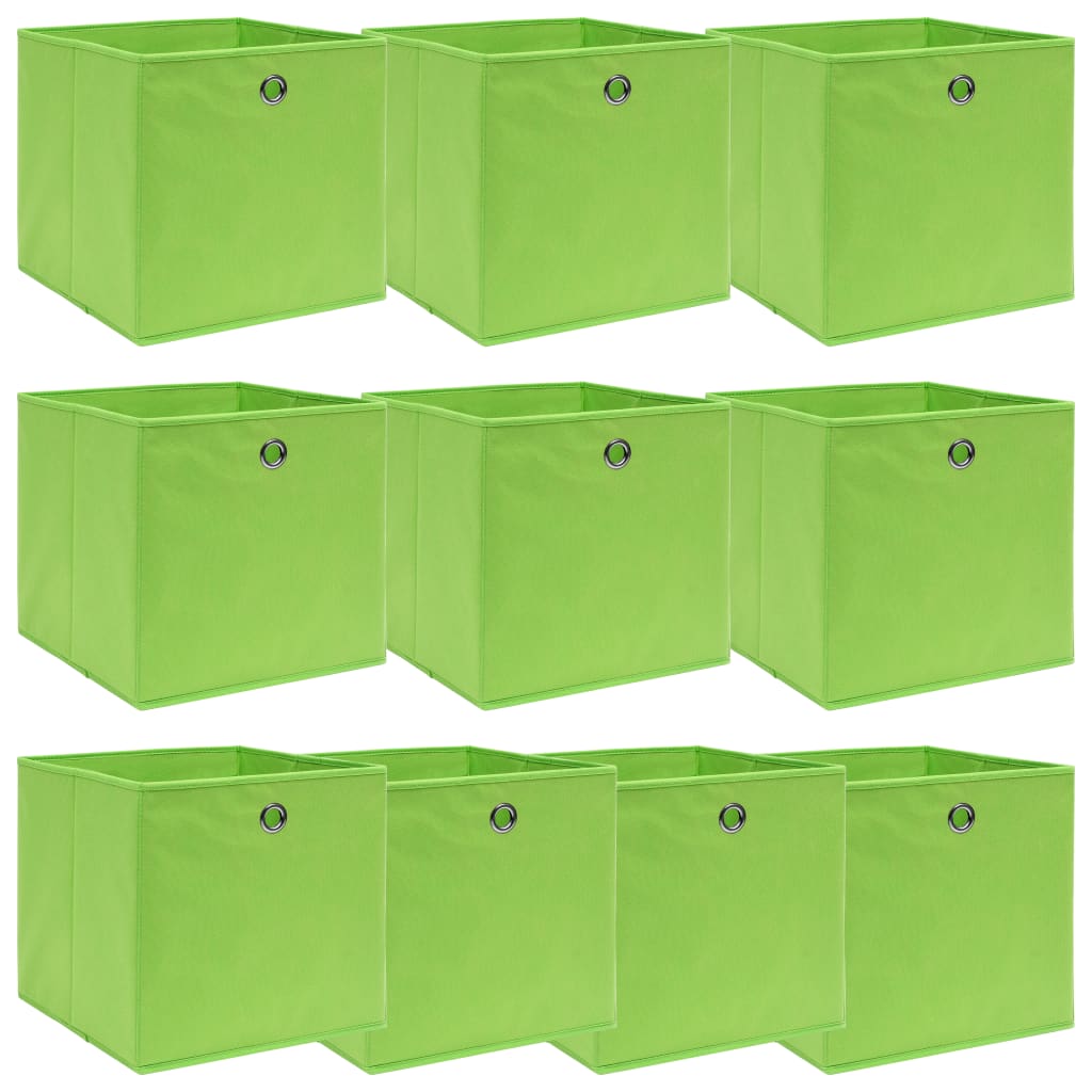 Aufbewahrungsboxen 4 Stk. Blau 32x32x32 cm Stoff