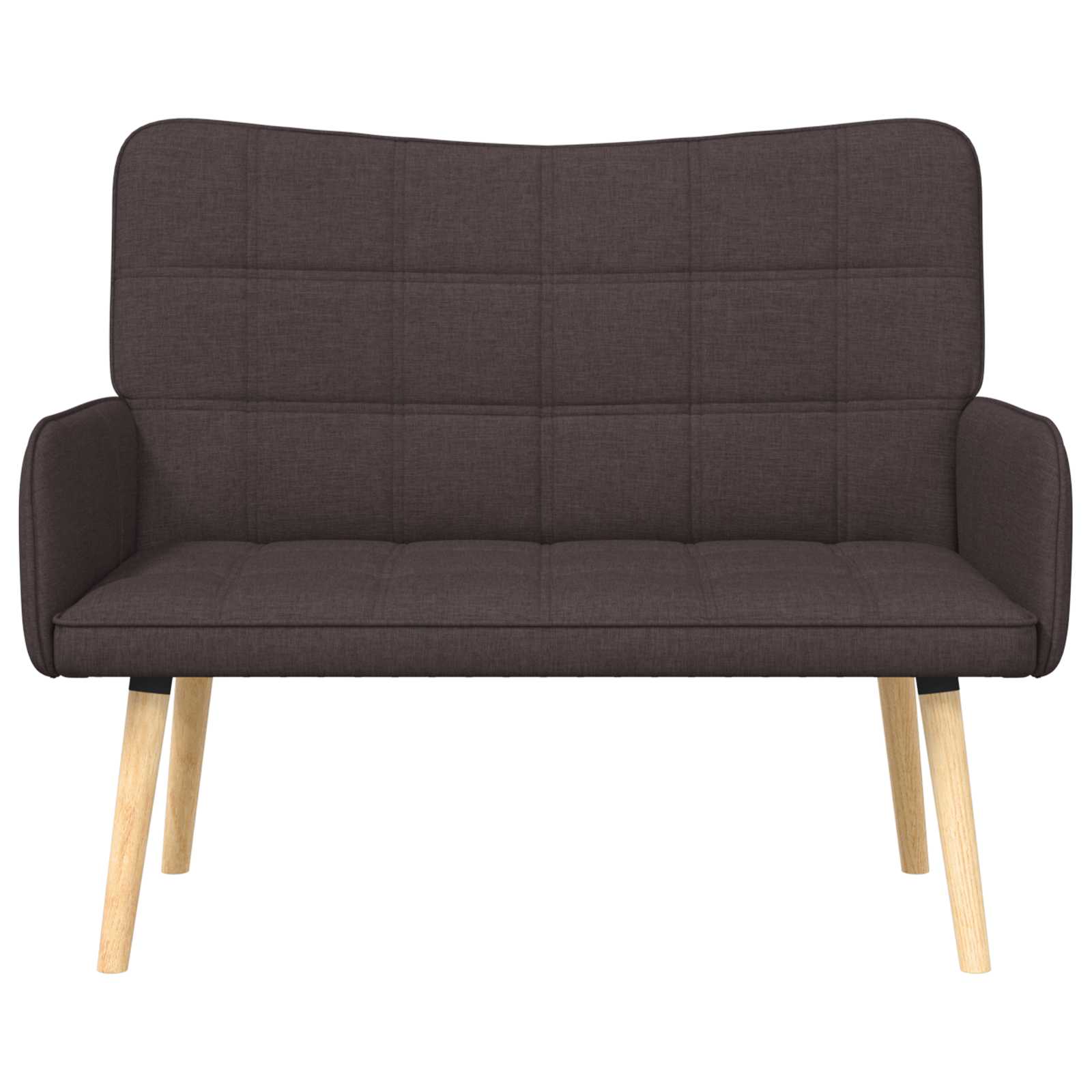 2-Sitzer Sofa Hellgrau 115 x 61 x 87 cm Stoff